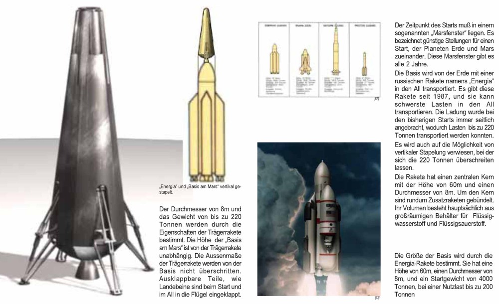 start von der Erde, Trägerrakete