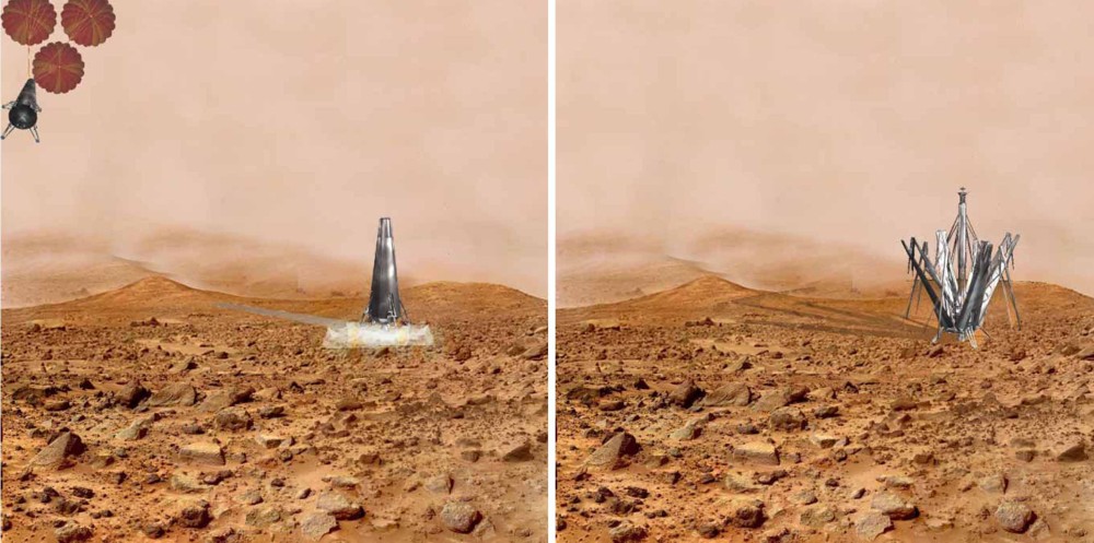 landung am mars